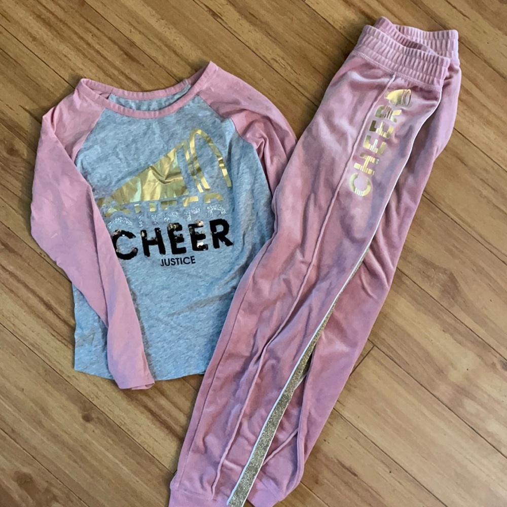 Justice jogger two piece outfit.